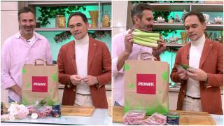 Rețeta de praz confiat întreg la cuptor, cu sos de roșii și șuncă afumată a lui Chef Nicolai Tand de la Neatza. Cum se prepară