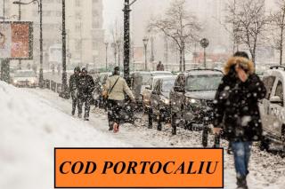 Cod portocaliu și galben de ninsori, viscol și polei. Ce zone sunt afectate de vremea severă
