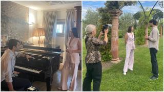 Matteo Bocelli, interviu-eveniment pentru Observator. Singura echipă de jurnaliști români care a filmat domeniul din Toscana