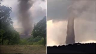Imagini cu tornada din România. Localnicii au primit mesaje RO-Alert