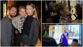 Tiago Oțil, fanul tatălui său. Cum a reacționat fiul lui Dani Oțil la evenimentul de vizionare a primului episod de Power Couple