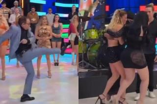 Incident în direct, la o emisiune TV! Un prezentator a lovit o dronă, iar aceasta a rănit o tânără. Momentul, surprins de camere