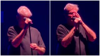 VIDEO | Dan Bittman, în lacrimi pe scenă după moartea colegului său, Mugurel Vrabete. Artistul a cântat cu greu piesa „Vine o zi”