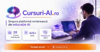(P) Cursuri-AI.ro lansează prima platformă educațională dedicată exclusiv AI