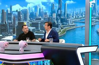 “Furnicuțele”, invitat Răzvan Popescu. Moment surprinzător în care Daniel Buzdugan a căzut de pe scaun
