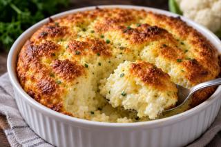 Sufleu de conopidă cu brânză gruyere. O rețetă delicioasă inspirată din bucătăria franceză