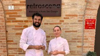 Marina Luca a început stagiul la Retroscena, restaurantul cu o stea Michelin al lui Chef Richard Abou Zaki