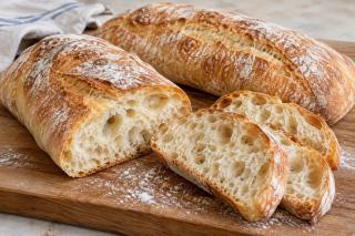 Pâine ciabatta – rețetă italiană cu miez aerat și coajă crocantă