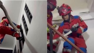 Un bărbat a găsit un piton uriaș în propria casă. Unde se ascundea șarpele de 3,5 metri | VIDEO