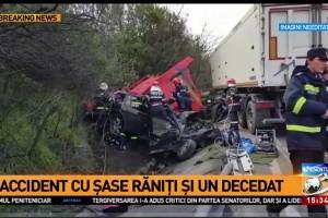 UPDATE.Accident GRAV în judeţul Olt. CINCI persoane, între care doi copii, au murit. Planul roşu de intervenţie a fost ACTIVAT