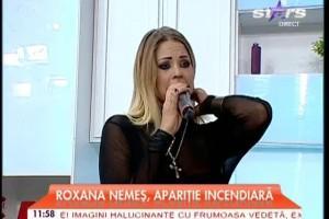 Mai transparent de atât nu se poate! Roxana Nemeş și bluza minune cu care a apărut la televizor