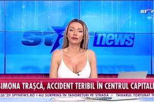 Simona Trașcă, accident teribil în centrul Capitalei. Blondina este plină de zgârieturi: