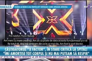 Florin Răduță, fost câștigător X Factor, în stare critică la spital după ce și-a pierdut cunoștința. Cum se simte