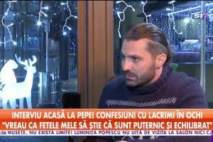 Interviu. Pepe face confesiuni cu lacrimi în ochi despre despărțirea de Raluca Pastramă. Ce reacție au avut fetițele lui