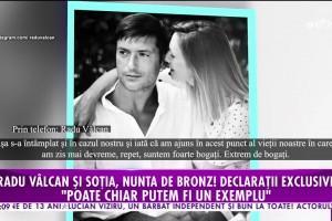 Radu Vâlcan și Adela Popescu aniversează 8 ani de căsnicie. Ce mesaj emoționant a transmis soția sa | VIDEO