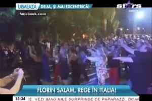 VIDEO de milioane! Florin Salam e rege în Italia: Zeci de italieni au făcut un dans-sincron pe o manea de-a artistului