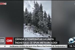 Ninge ca în povești! Este iarnă în toată regula la munte, unde utilaje de deszăpezire au fost scoase pe şosele VIDEO