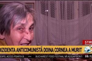 Doliu! A murit una dintre cele mai cunoscute figuri ale României post-decembriste! Doina Cornea s-a stins la vârsta de 89 de ani