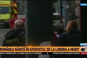 A murit românca rănită în atentatul de la Londra! Tânăra a fost deconectată de la aparate!