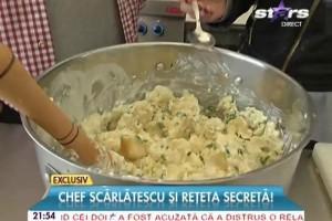 Chef Scărlătescu a pregătit cea mai bună reţetă de cartofi zdobiţi: 