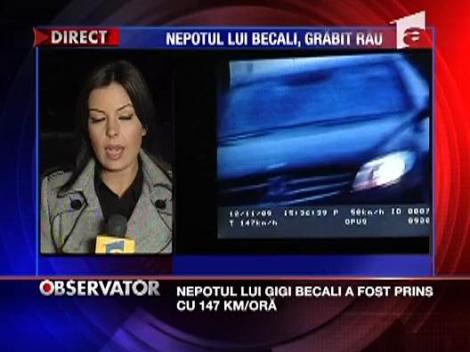 Nepotul lui Becali, grabit rau