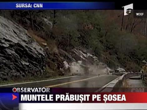 Muntele prabusit pe sosea