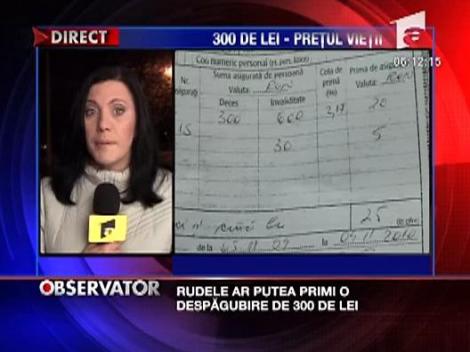 300 de lei - pretul vietii