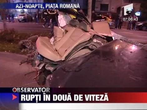 Rupti in doua de viteza