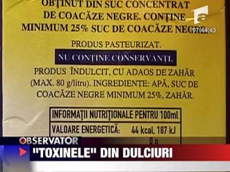 "Toxinele" din dulciuri