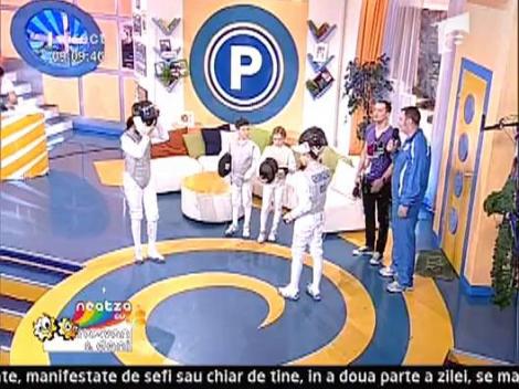 Ducu Petre si echipa sa de floreta