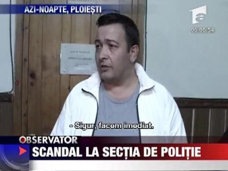 Scandal la sectia de politie