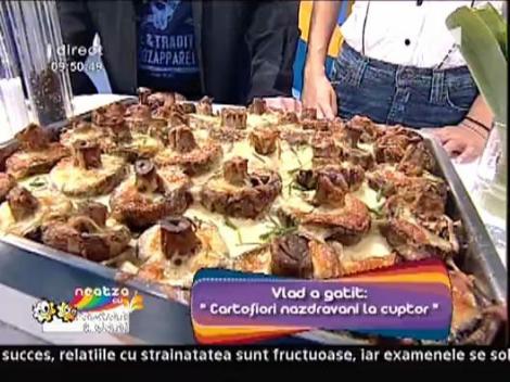 Cartofi nazdravani la cuptor