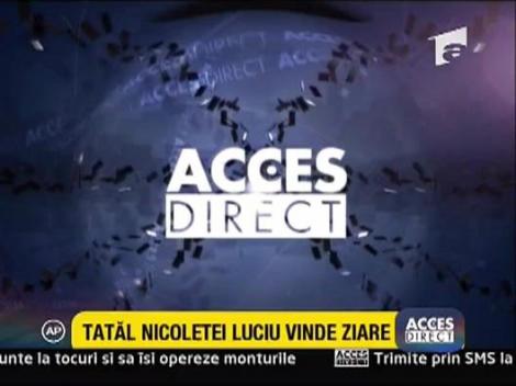 Tatal Nicoletei Luciu vinde ziare