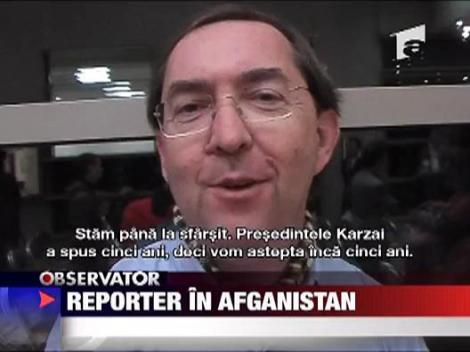 Reporter in Afganistan