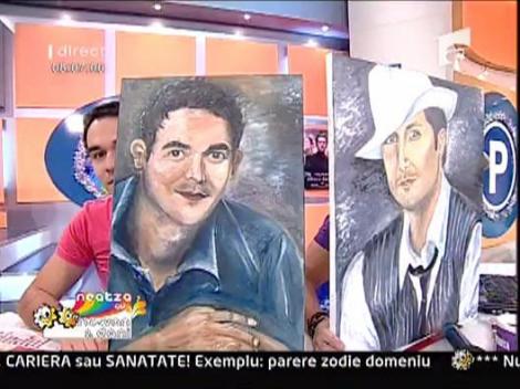 Portrete pictate cu Razvan si Dani
