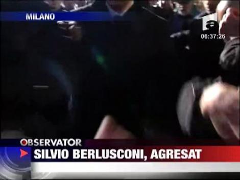Silvio Berlusconi, agresat