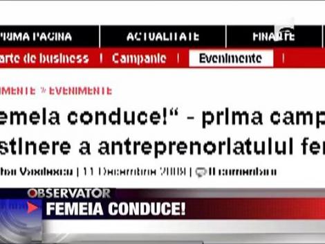 Femeia conduce!