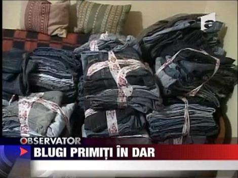 Blugi, primiti in dar