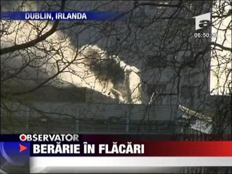 Berarie in flacari