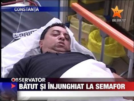 Batut si injunghiat la semafor