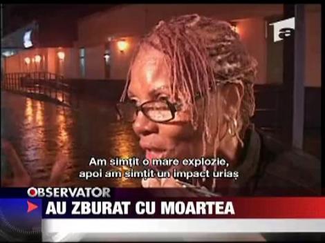 Au zburat cu moartea