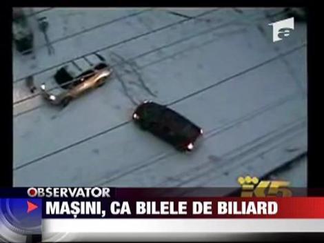 Masini, ca bilele de biliard