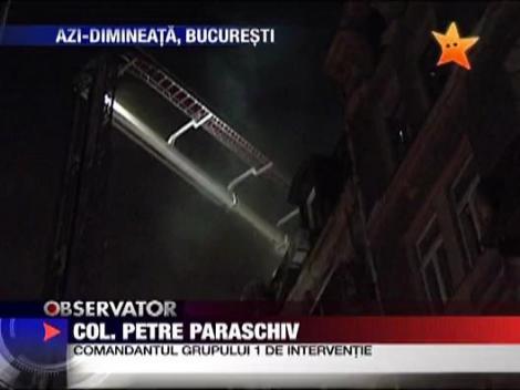 Incendiu pe Calea Victoriei