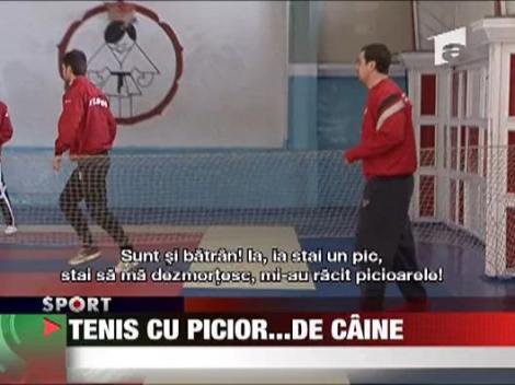 Tenis cu picior... de caine