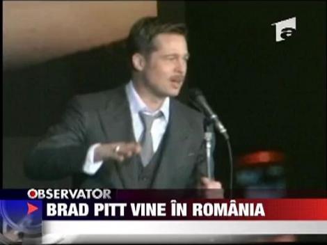 Brad Pitt vine in Romania