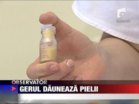 Gerul dauneaza pielii