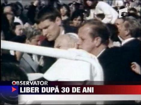 Ali Agca, turcul care a incercat sa-l ucida pe Papa Ioan Paul al II-lea, a fost eliberat dupa 30 de ani