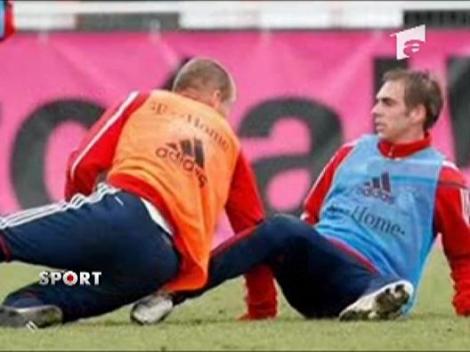 Arjen Robben si Phillip Lahm s-au luat la bataie