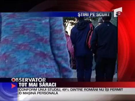 49% dintre romani nu isi permit o masina personala