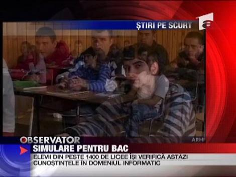 Simulare pentru bac